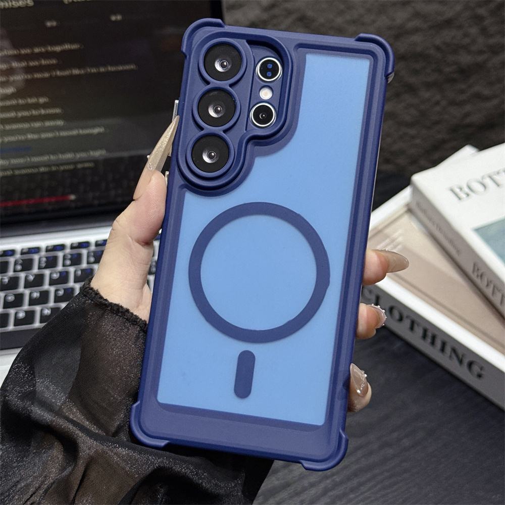 Magsafe Wireless Charger - Frosted Translucent Shockproof Magnetic Phone Case