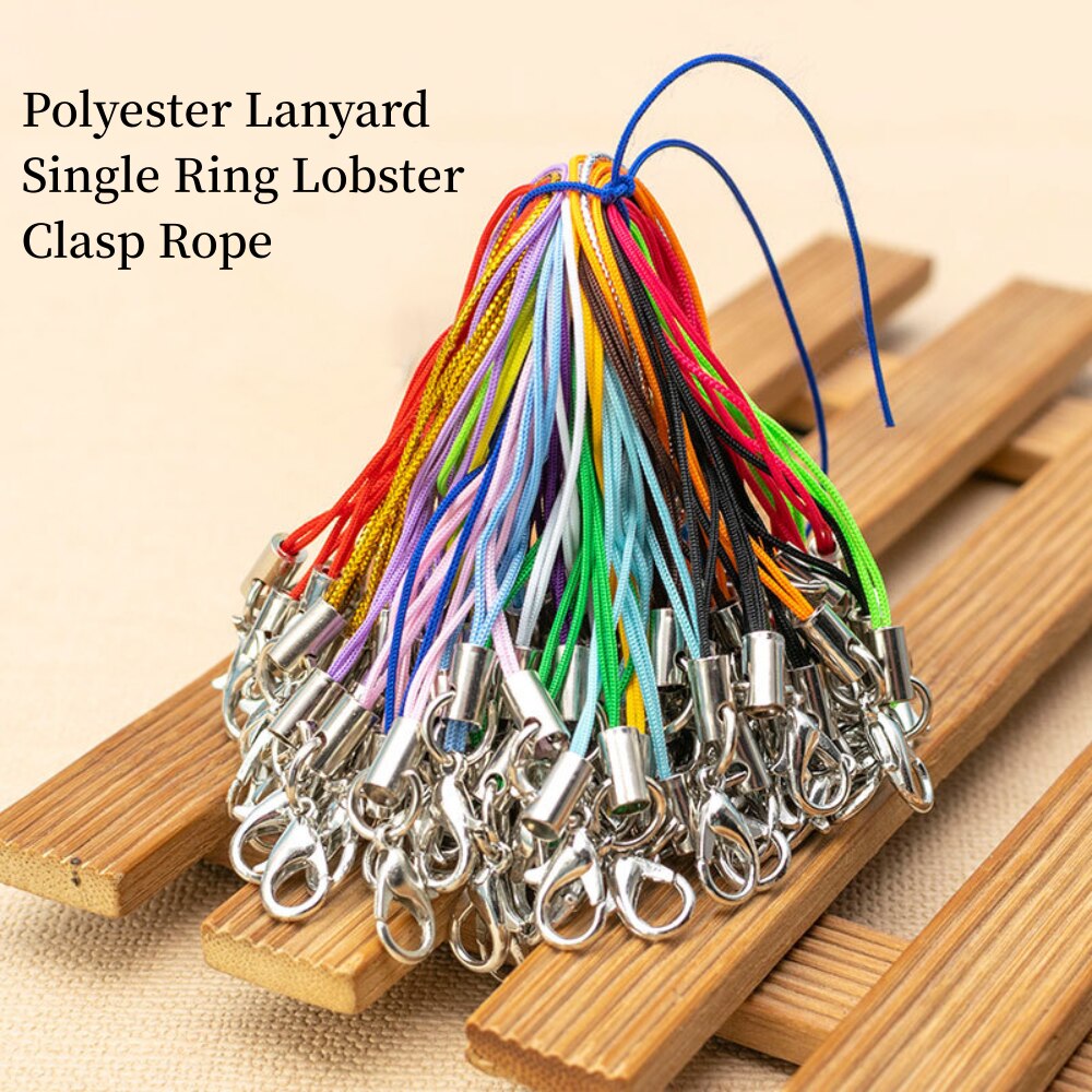 Phone Accessories Hanger - 100pcs Polyester Lanyard Single Ring Lobster