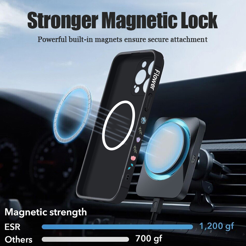 Magnetic Romantic Flower Patte - Magsafe Wireless Charger 评论和价格
