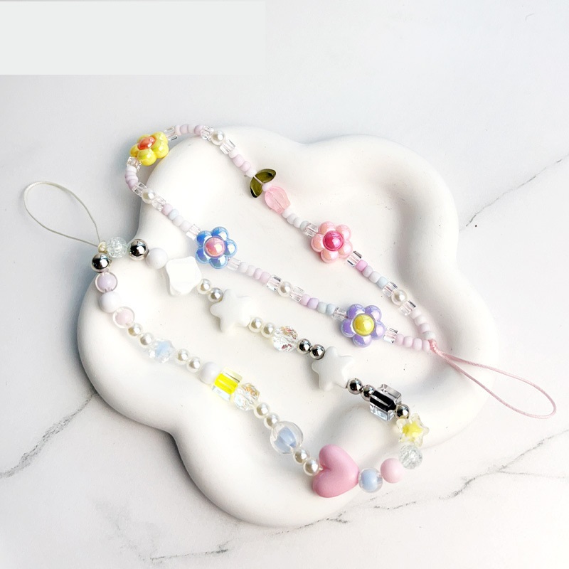 Tulip Flower Beaded Mobile Pho - Phone Accessories Crochet 评论和价格