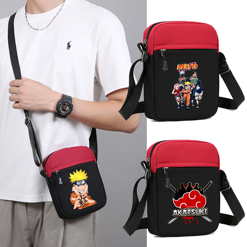 Naruto Boy Canvas Bag Anime Ch - Phone Accessories For Boys 评论和价格