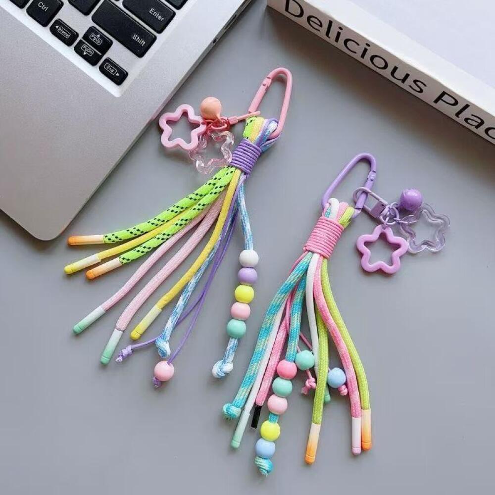Colorful Trendy Woven Pendant  - Phone Accessories For Boys 评论和价格