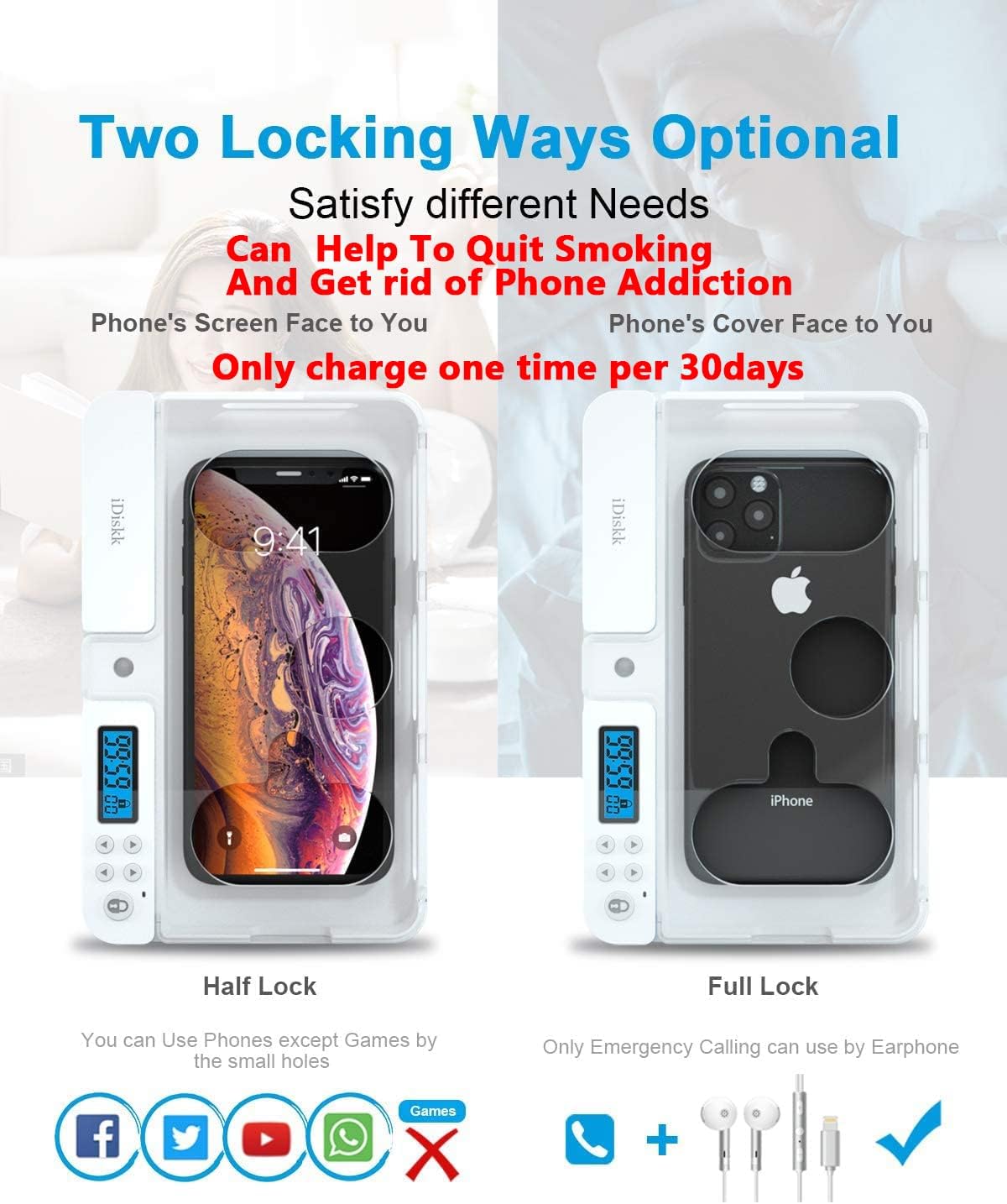 Timer Lock Box for iPad IPhone - Phone Accessories For Boys 评论和价格
