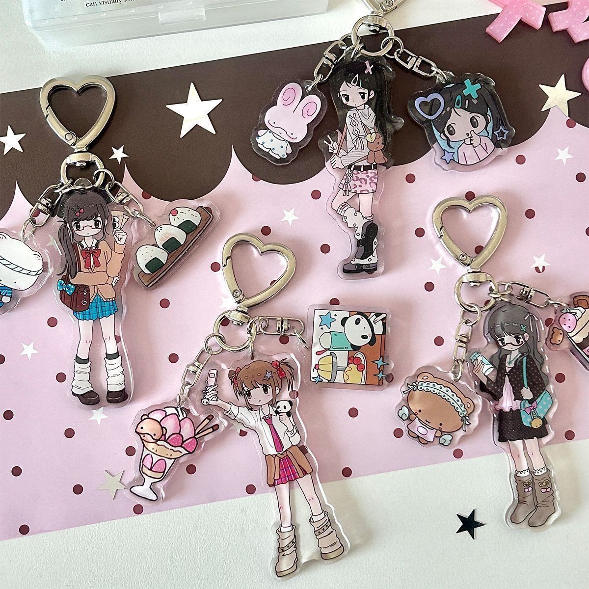Cute Girl Aesthetic Acrylic Ph - Phone Accessories Toys 评论和价格