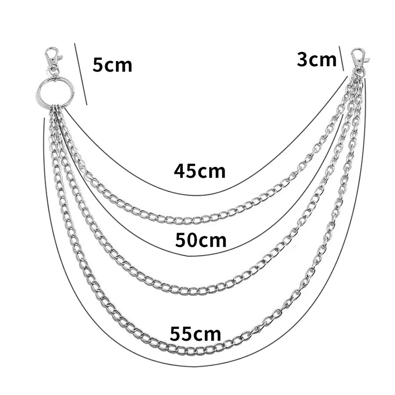 Layer Metal Belt Chain Punk Ho - Phone Accessories Hanger 评论和价格