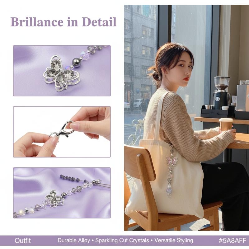 1 Piece Crystal Beaded Phone C - Phone Accessories Crochet 评论和价格