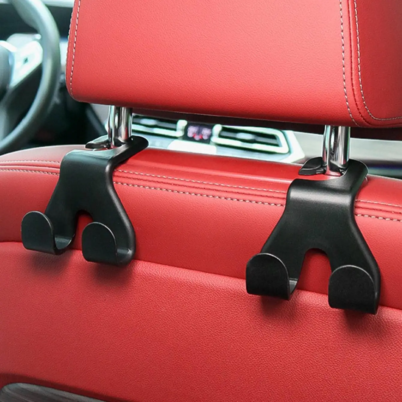 2PCS Car Headrest Hooks, Auto  - Phone Accessories Hanger 评论和价格