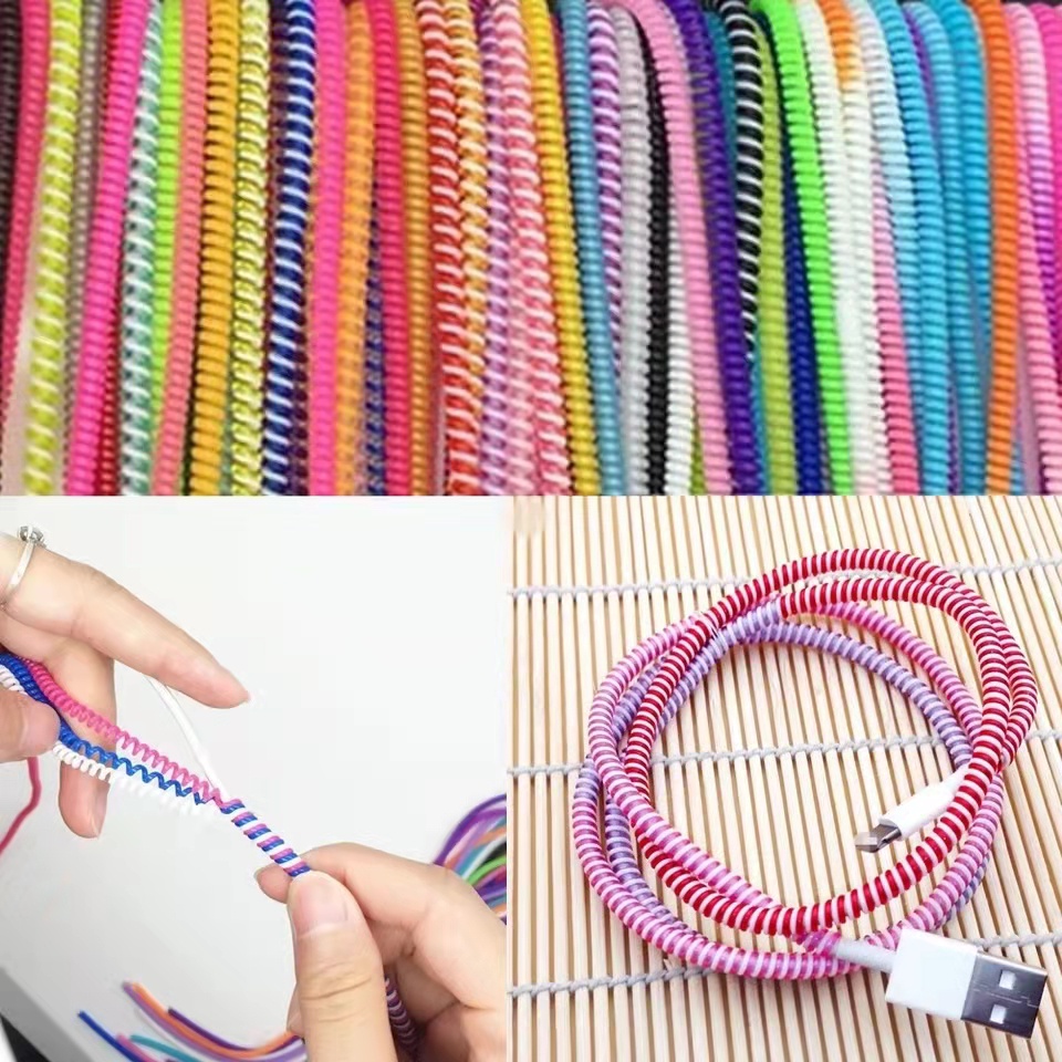 Colorful Phone Wire Spiral USB - Usb Data Cable 评论和价格