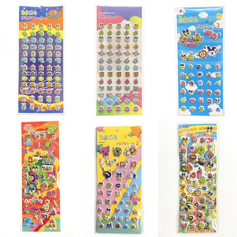 6Pcs Tamagotchi Cartoon Bubble - Phone Accessories Toys 评论和价格