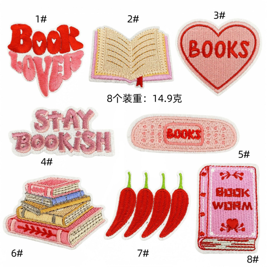 10 Pcs Books Iron On Sew On Em - Phone Accessories Pictures 评论和价格