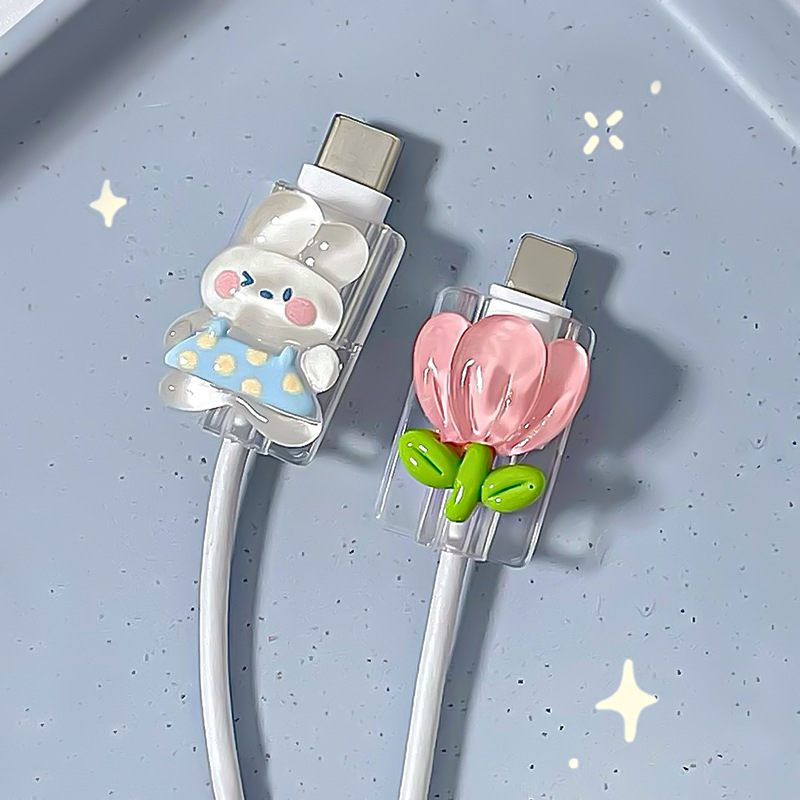 2Pcs Cartoon Cable Protector C - Usb Data Cable 评论和价格