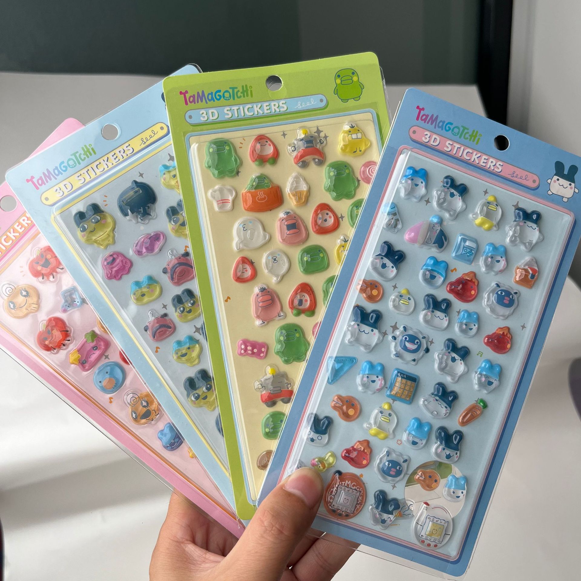 Cute Tamagotchi 3D Puffy Stick - Phone Accessories And Electronics 评论和价格